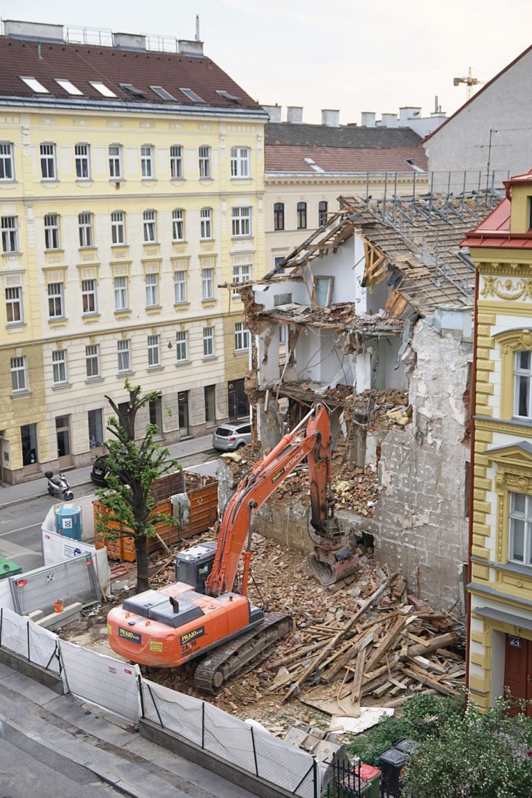 Abriss des Hauses Baumgasse 71, Wien-Landstraße