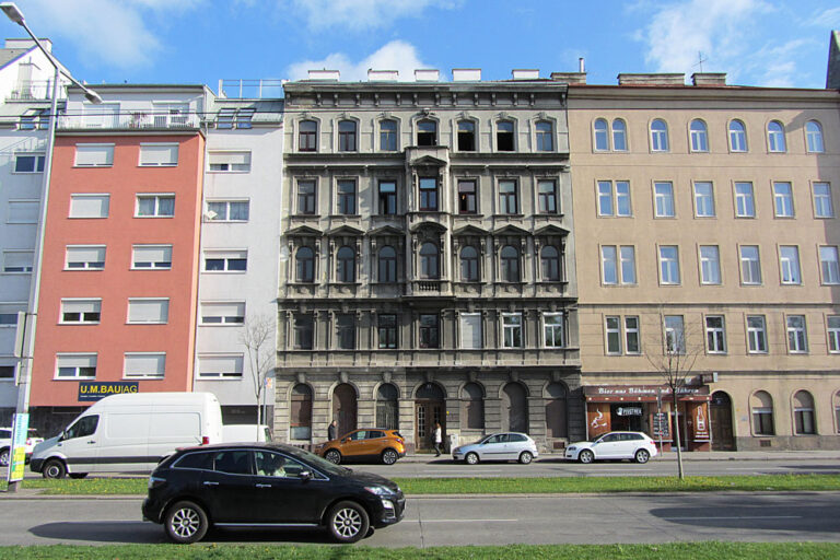 Landstraßer Gürtel 15 (Neubau), 17 und 19 (Gründerzeithäuser), Wien-Landstraße