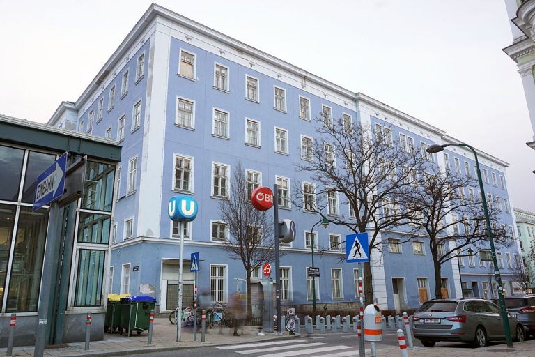 Blaues Haus vor dem Abriss (Foto: Jänner 2019)