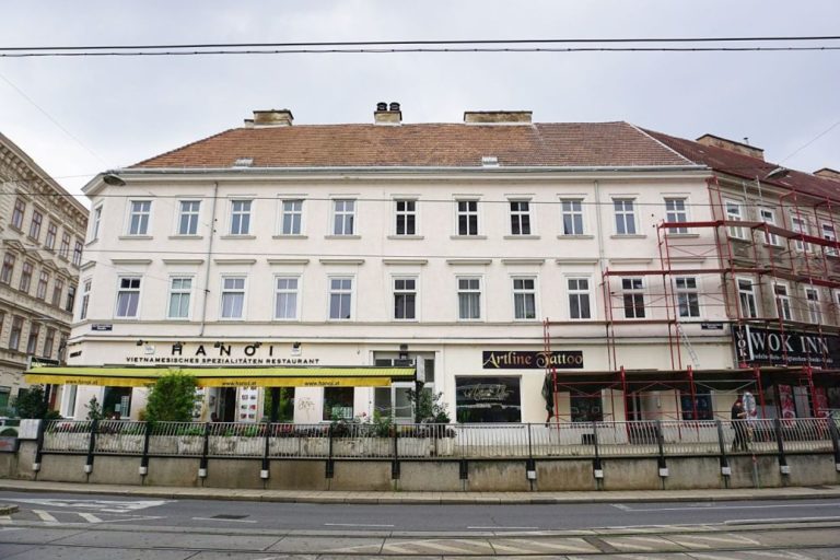 Biedermeierhäuser Mariahilfer Straße 166-168, bei Teilabriss 2018