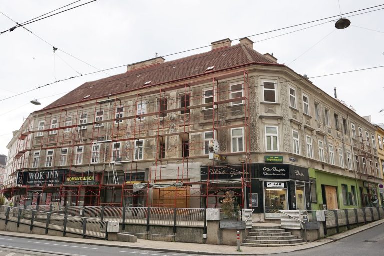 Biedermeierhäuser Mariahilfer Straße 166-168, bei Teilabriss 2018