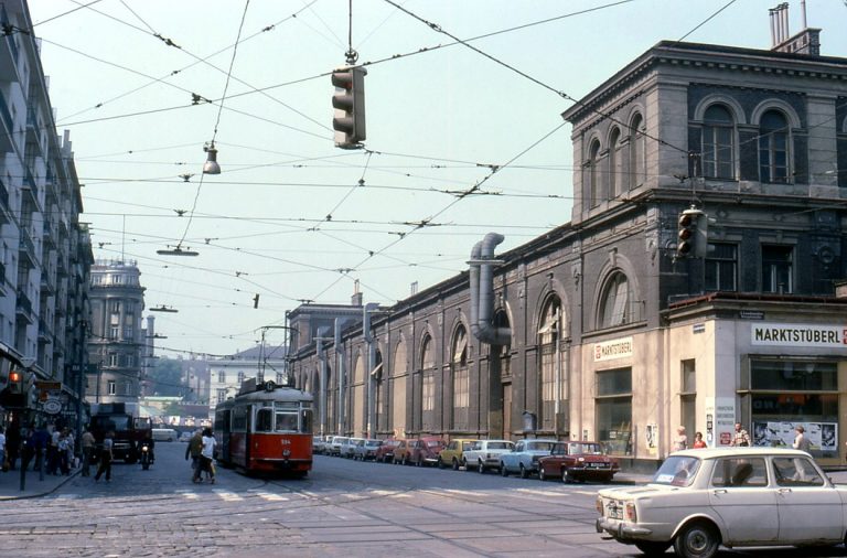 Markthalle in der Invalidenstraße im Jahr 1979, Wien Mitte