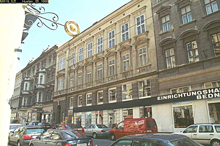 Gründerzeithaus Hernalser Hauptstraße 59, 1170 Wien, später abgebrochen und durch Neubau ersetzt
