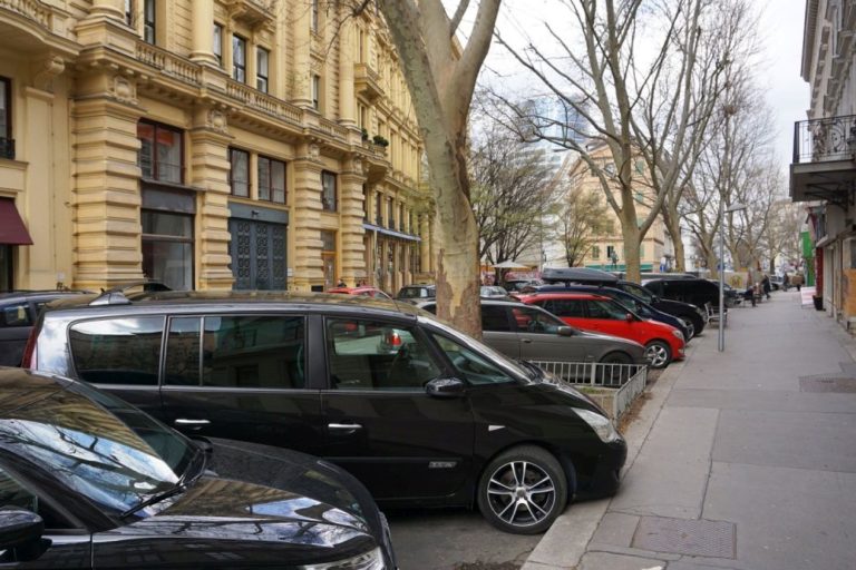 Praterstraße in der Nähe des Donaukanals, Wien-Leopoldstadt (2. Bezirk)