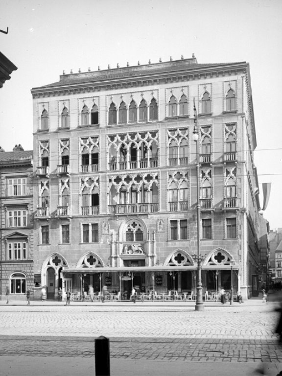 Dogenhof in der Praterstraße, um 1900