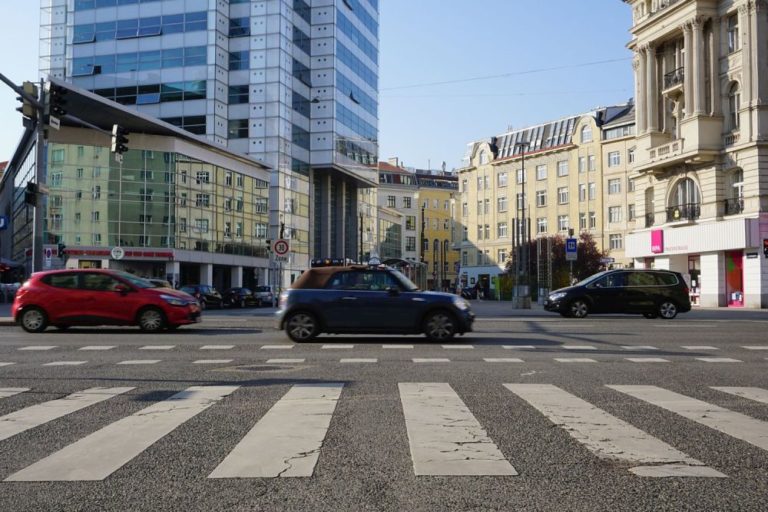 Praterstraße/Nestroyplatz, Galaxy-Tower, Alliiertenhof, Wien-Leopoldstadt (2. Bezirk)