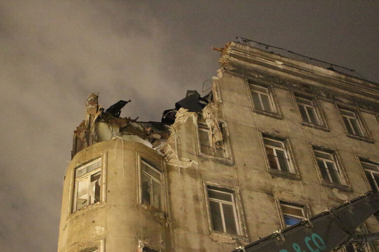 Abriss des Gründerzeithauses Bauernmarkt 21, Wien, 1. Bezirk