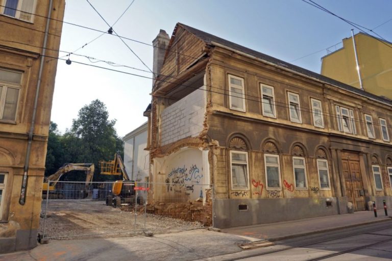 Abriss in der Kaiserstraße, Wien-Neubau