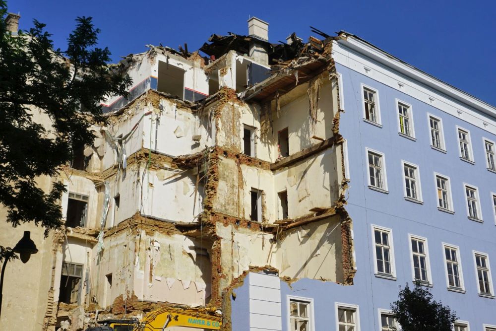 Blaues Haus in Wien wird für eine IKEA-Filiale abgerissen, Rudolfsheim-Fünfhaus