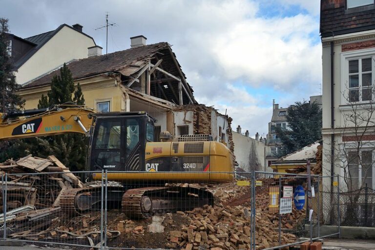 Haus in Wien-Meidling wird abgerissen