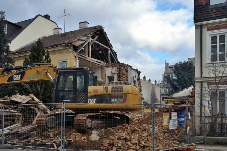 Haus in Wien-Meidling wird abgerissen