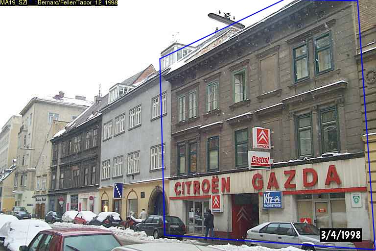 Große Sperlgasse 14: erbaut 1650, Abriss 2009 trotz Schutzzone (Foto: 1998, MA 19/Stadt Wien)