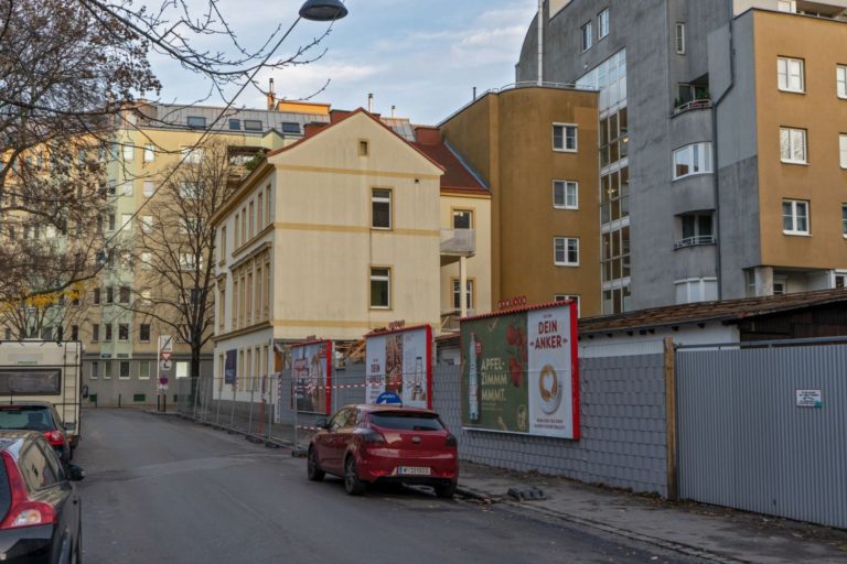 Pappenheimgasse beim Jakob-Winter-Park, Wien-Brigittenau