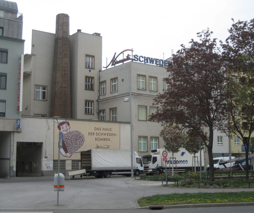 Niemetz Schwedenbomben-Fabrik, Aspangstraße 27, 1030 Wien