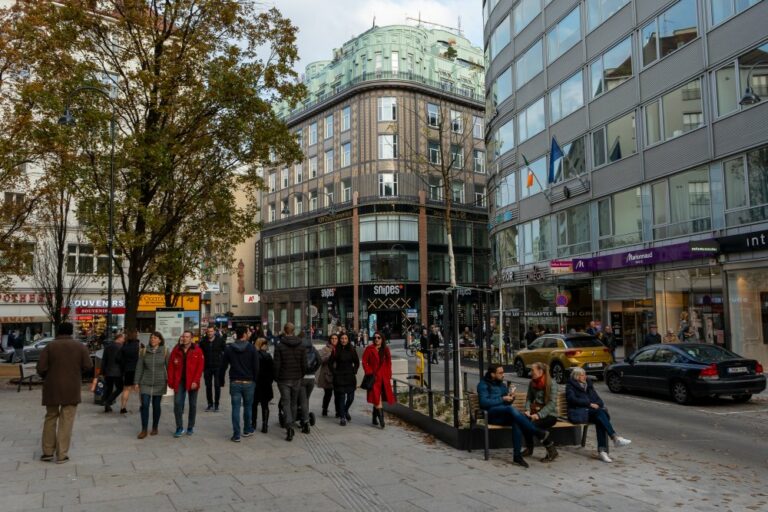 Rotenturmstraße im Winter 2019, nach dem Umbau zur Begegnungszone