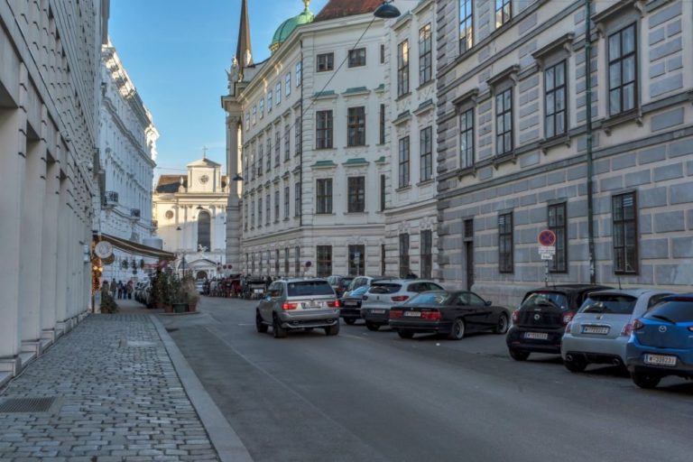 Schauflergasse Richtung Michaelerplatz, Hofburg, Wien