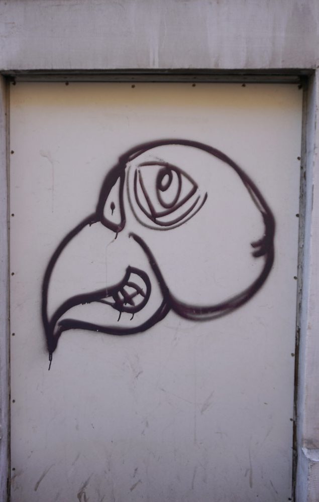 Graffito im Fasanviertel