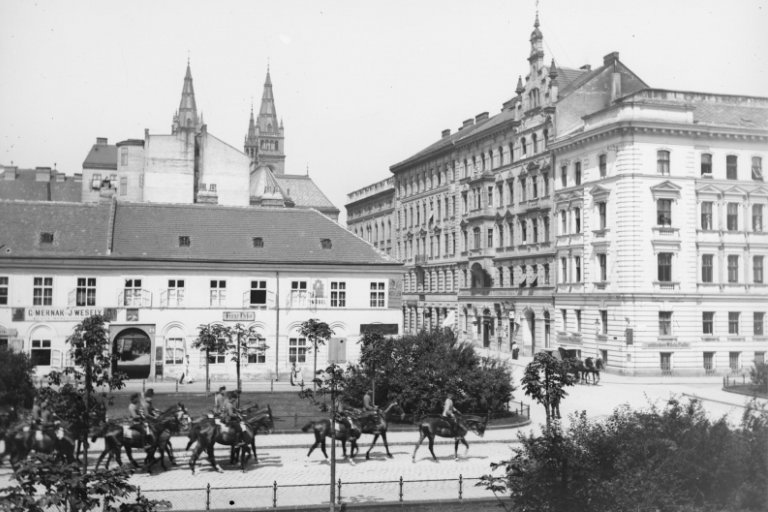 Bennoplatz, historische Aufnahme, 1080 Wien