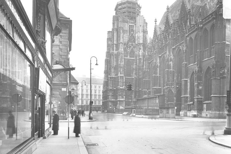 Stephansplatz und Brandstätte in der Nazizeit, ca. 1941