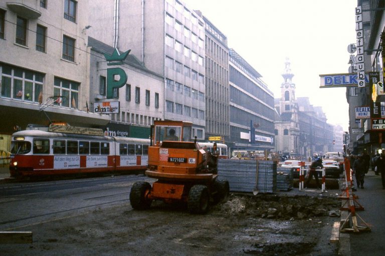Mariahilfer Straße, Baustelle, U-Bahn, 1980er