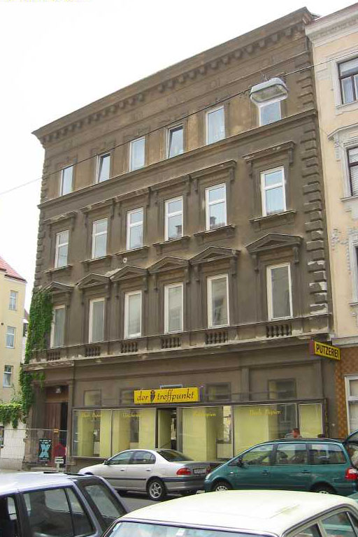 Gründerzeithaus in Kaisermühlen, Aufnahme vor dem Abriss (ca. 2002), Wien, Donaustadt