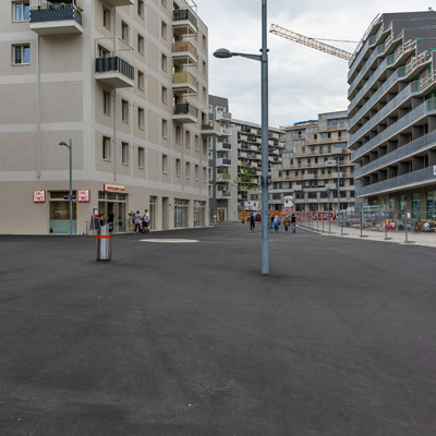Mehr über den Artikel erfahren Seeparkquartier: Die Asphaltwüste in der Seestadt Aspern