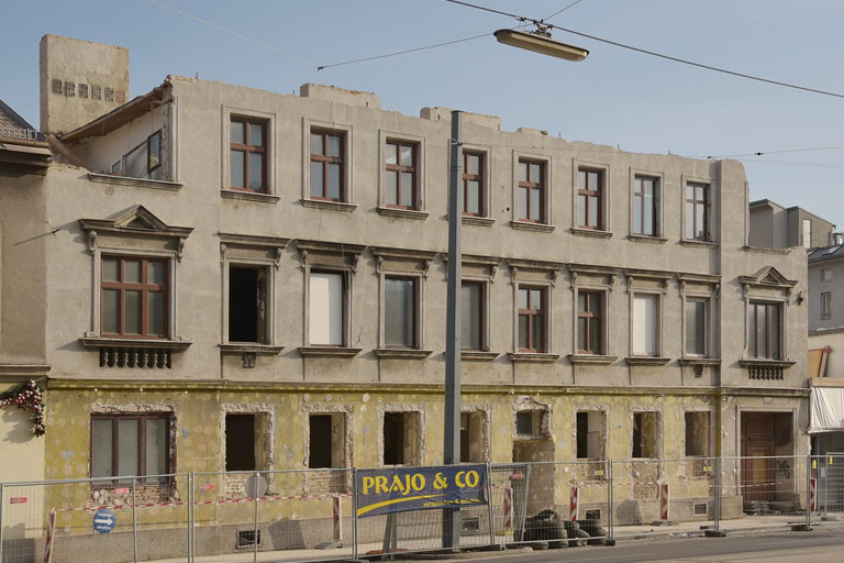 Gründerzeithaus in der Wagramer Straße wird abgerissen, Wien, Donaustadt
