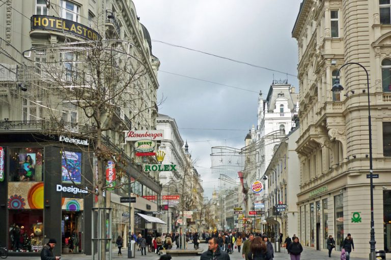Fußgängerzone in der Wiener Altstadt