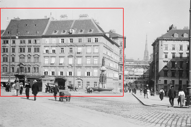historische Fotoaufnahme des Gebäudes Freyung 8