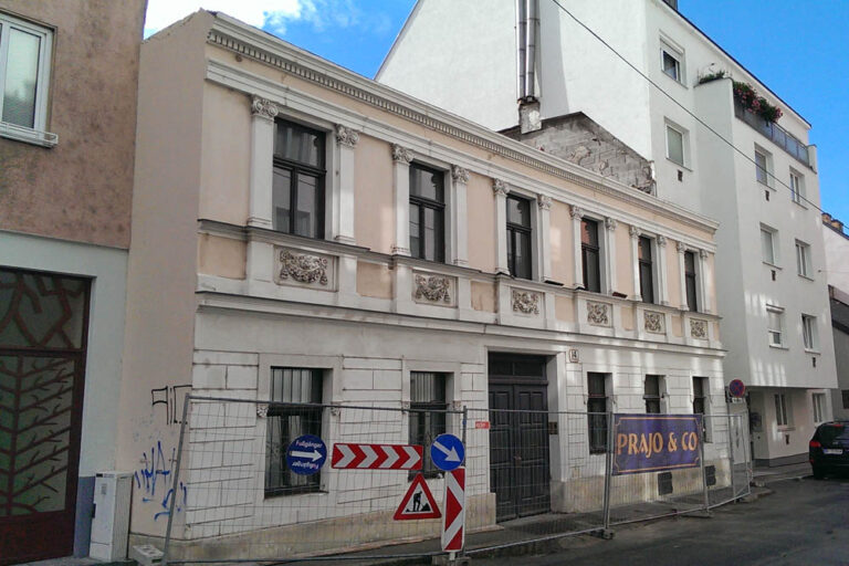 Gründerzeithaus in Meidling wird abgerissen, historische Fassade, Baustelle, Wien