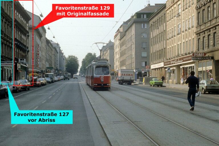 Favoritenstraße in den 1980ern, 10. Bezirk, Wien