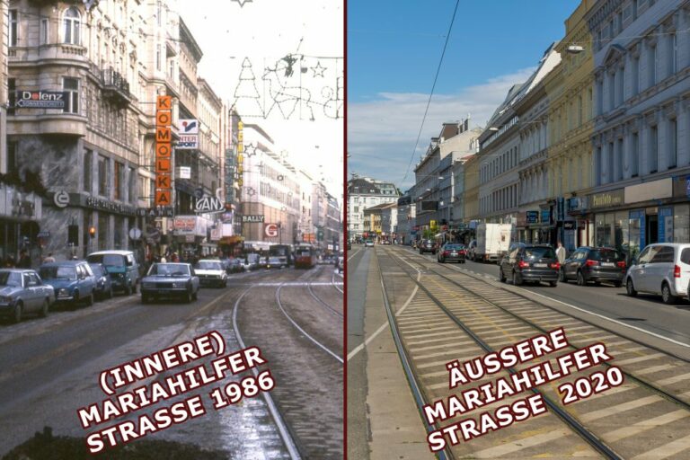 Fotos von der inneren und äußeren Mariahilfer Straße