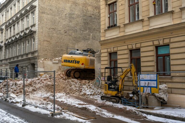 Abriss in der Krieglergasse, 1030 Wien