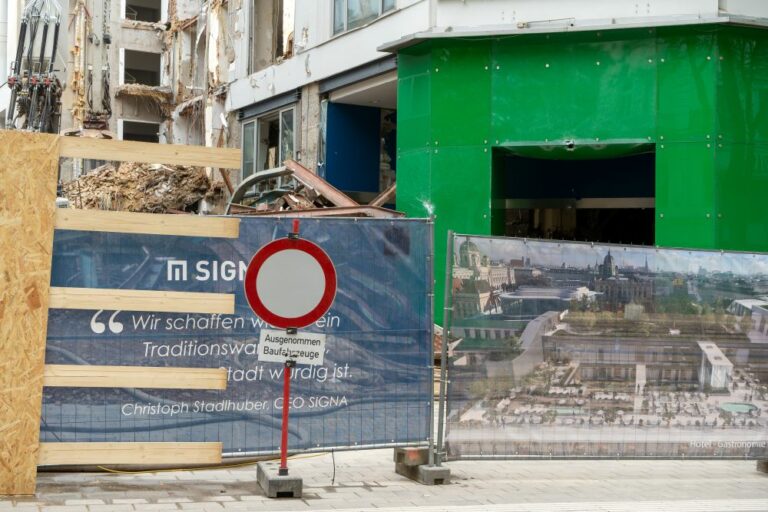 Leiner, Mariahilfer Straße, Abriss, Signa, Baustelle