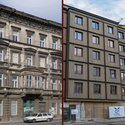 Mehr über den Artikel erfahren Holz statt Historismus am Mariahilfer Gürtel