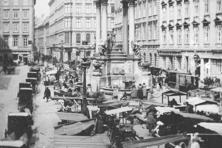 Markstände, Hoher Markt, 19. Jahrhundert, Wien