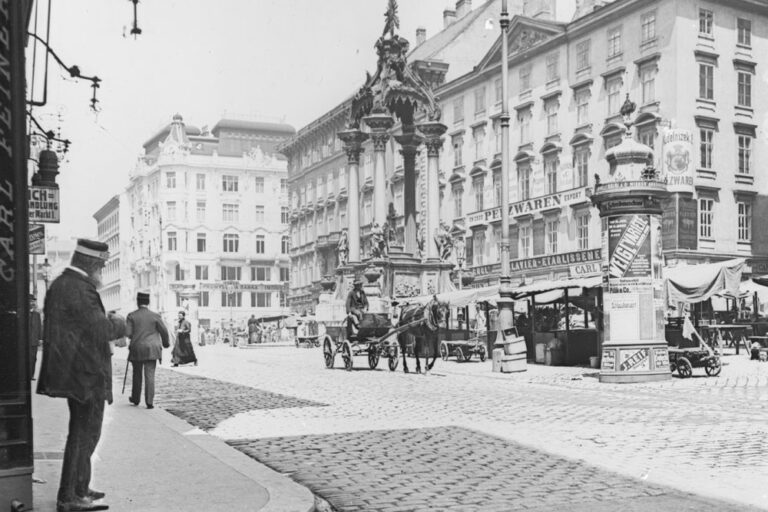 Pferdewagen am Hohen Markt, Wien