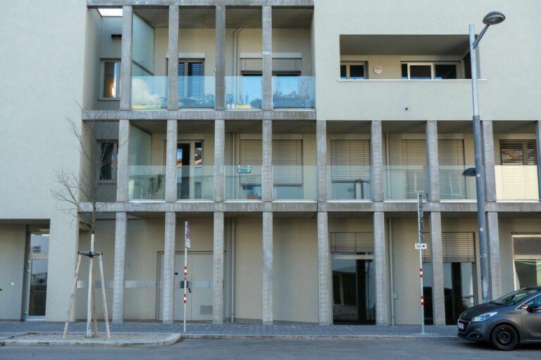 Fassade, Gitter, Gebäude, Sonnwendviertel, Wien