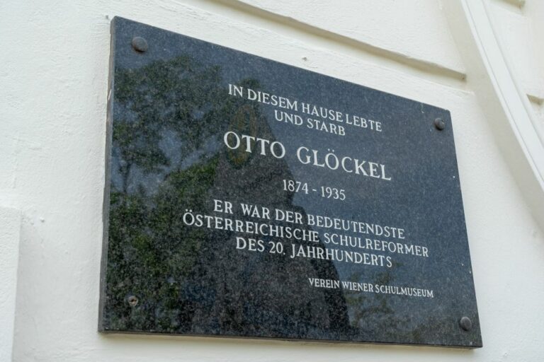 Gedenktafel für Otto Glöckel, Gaudenzdorfer Gürtel 47, Meidling