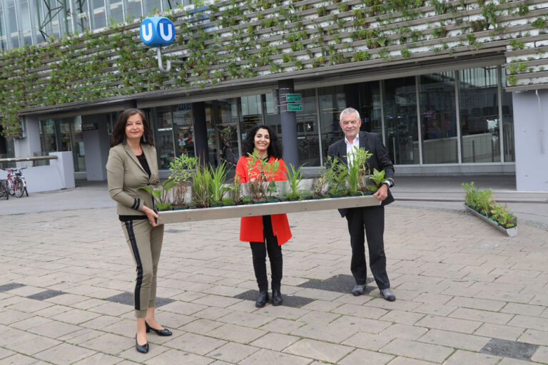 Ulli Sima, Saya Ahmad, Günter Steinbauer, Spittelau, Station, Fassadenbegrünung