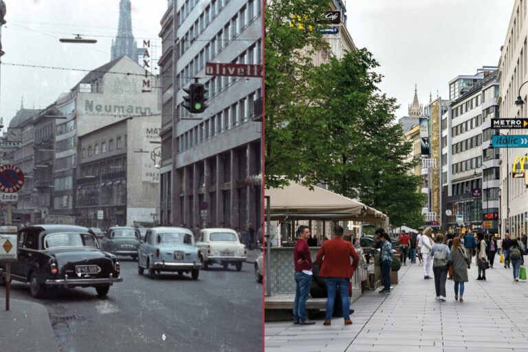 Verkehrsberuhigung, Kärntner Straße, Autostraße vs. Fußgängerzone, Wien