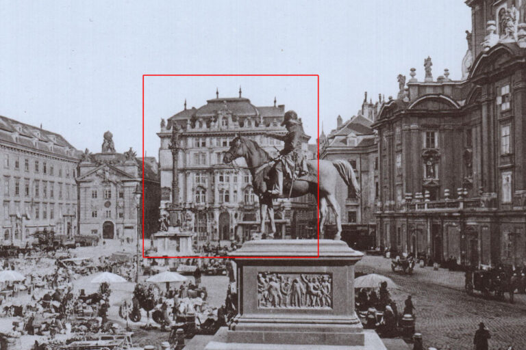 Am Hof, Radetzkydenkmal, historisches Foto
