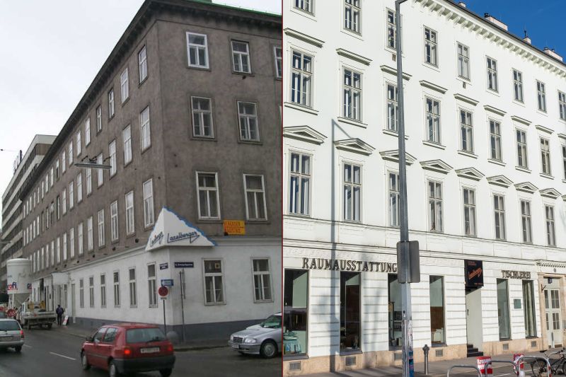 Mehr über den Artikel erfahren Untere Donaustraße 27: Sanierung mit neuer alter Fassade