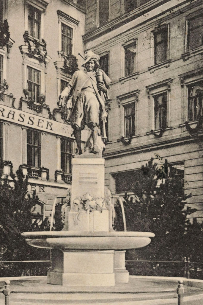 Augustinplatz im Jahr 1909, Augustinbrunnen, Wien-Neubau