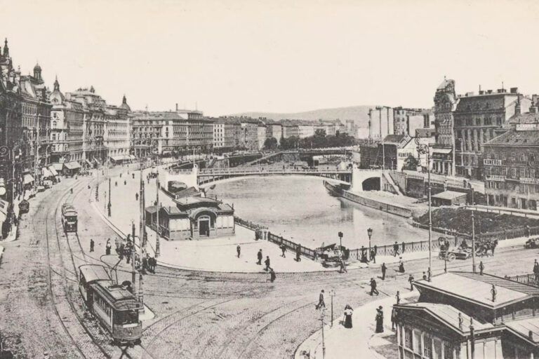 historische Aufnahme des Franz-Josefs-Kais