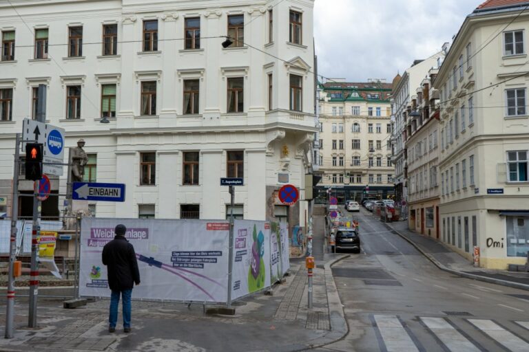 Neustiftgasse, Kellermanngasse, U-Bahn-Baustelle