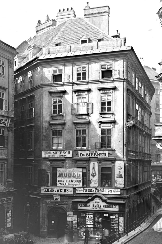 Haus in der Rotenturmstraße, historische Aufnahme, später durch Neubau ersetzt