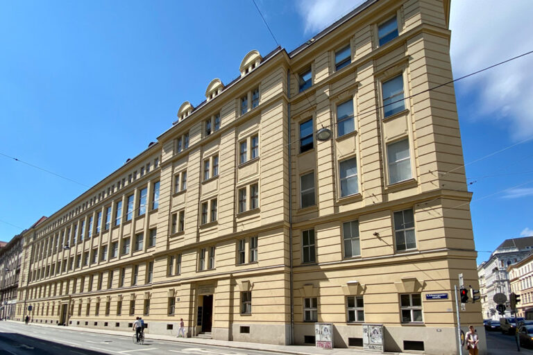 Gebäude der Medizinischen Universität Wien, Schwarzspanierstraße, Währinger Straße