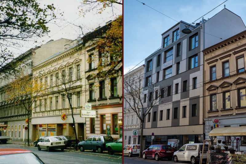Mehr über den Artikel erfahren Schweglerstraße: Behörde erlaubt Fassadenzerstörung