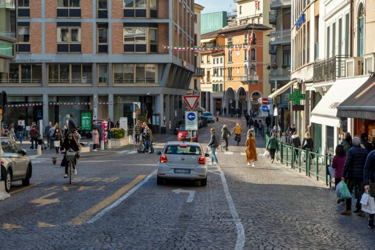 Straße in der Altstadt von Treviso